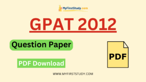GPAT Question Paper 2012