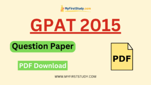 GPAT Question Paper 2015